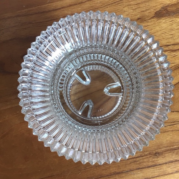 Vintage Indiana Glass Reflections Diamond Point Reversible Candle Holder Pair - Picture 8 of 9